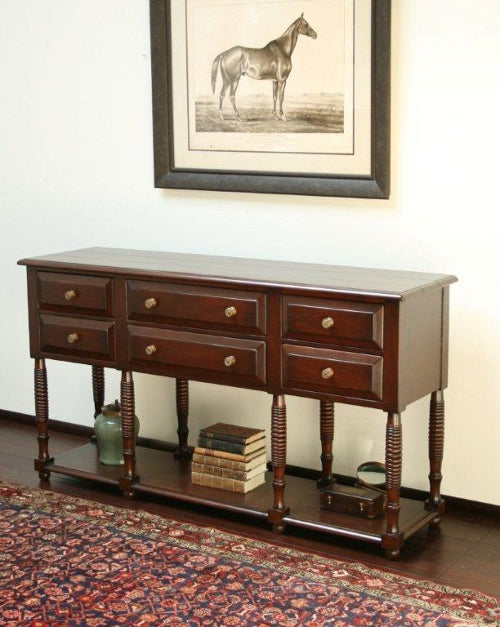 Six Drawer Sideboard With Shelf 2