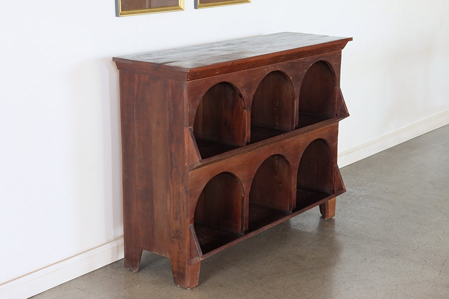 Reclaimed Arch Cubby Entry Cabinet