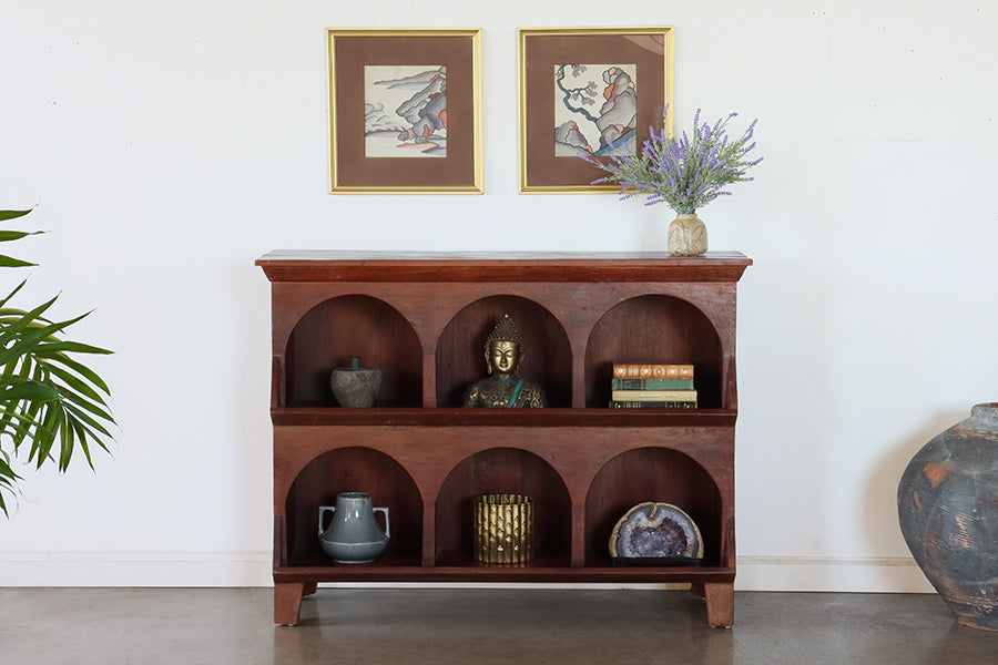 Reclaimed Arch Cubby Entry Cabinet
