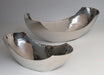  Set of 2 Assorted Hammered Nickel Bowls 8