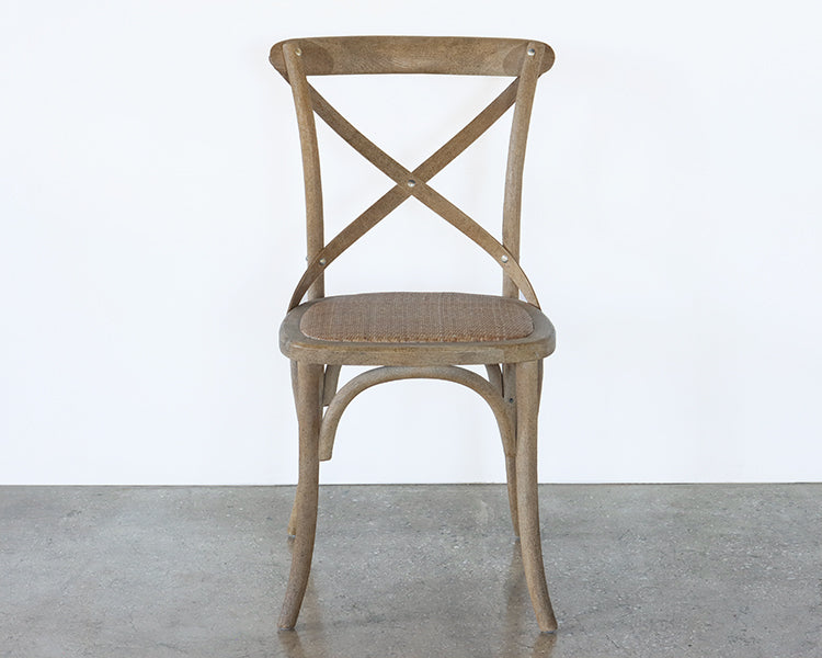 Limed Gray Oak French Cafe Chair