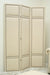 Cream 3 Panel Screen with Small Pewter Nails 1