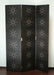 Black Shagreen Leather Floor Screen 2