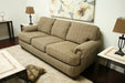 Pale Olive Tweed Rolled Arm Sofa 2 1