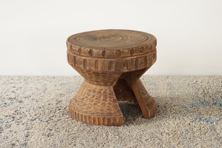 Rustic Textured Riser or Stool