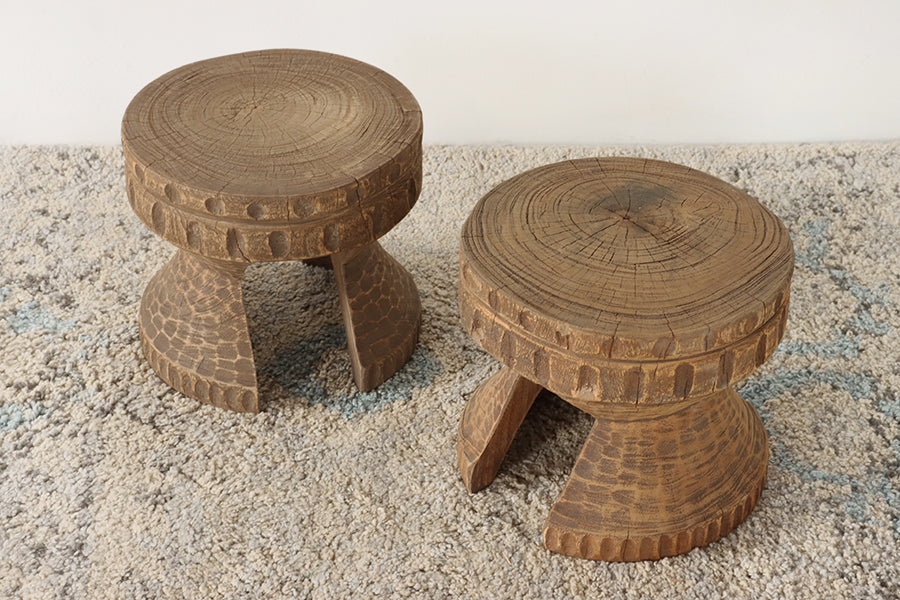 Rustic Textured Riser or Stool