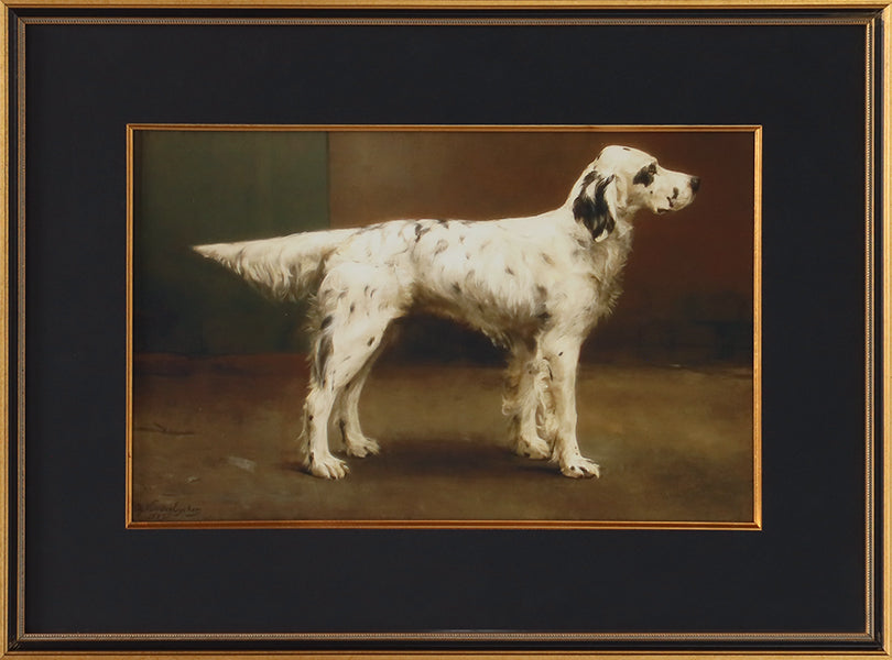 Poised Pup 1  27.25W x 20.25H