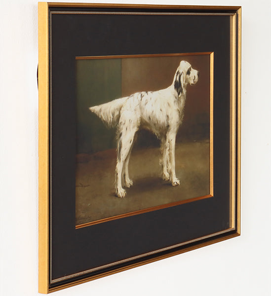 Poised Pup 1  27.25W x 20.25H