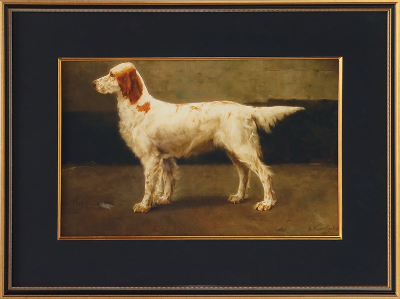 Poised Pup 2  27.25W x 20.25H