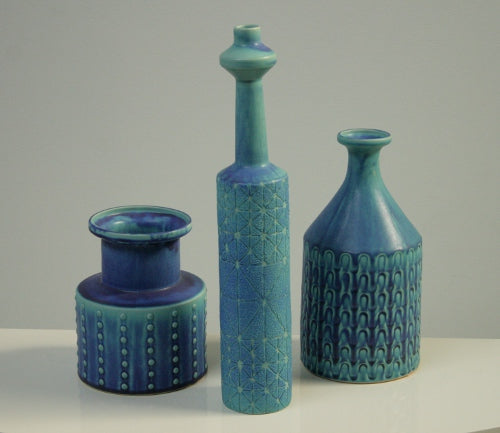  Set of 3 Mid Century Vases 8