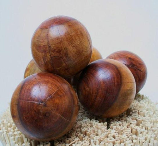 Set of 6 6Wood Balls 7