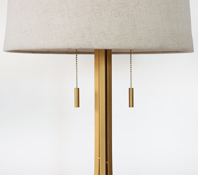 Gold Greek Key Base Table Lamp
