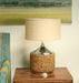 Cork and Chrome Table Lamp 1