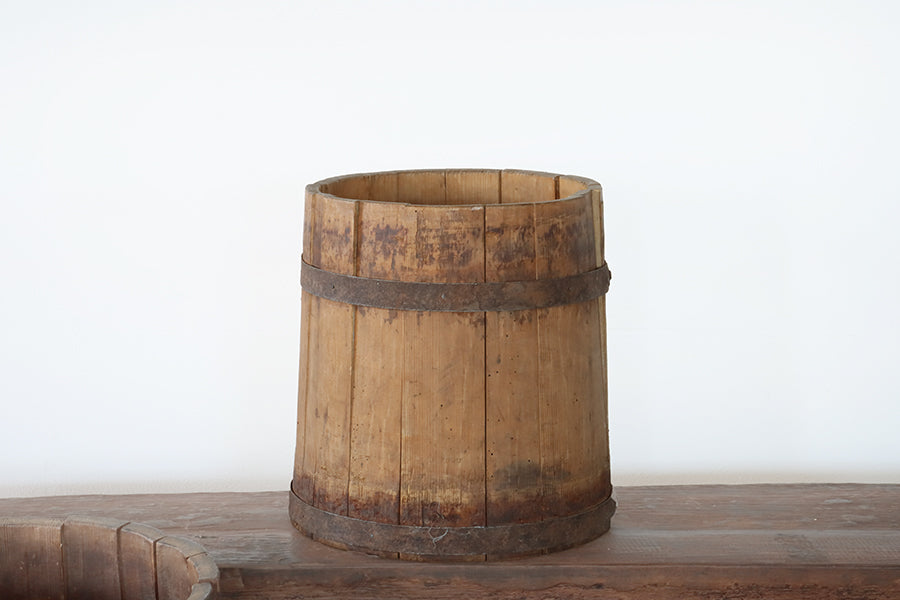 Medium Antique Open Churn