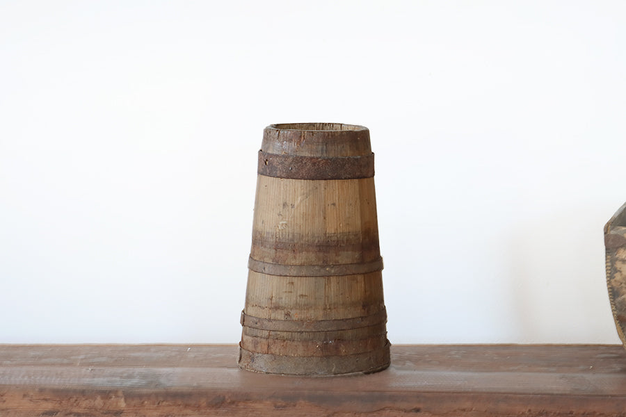 Small Antique Open Churn
