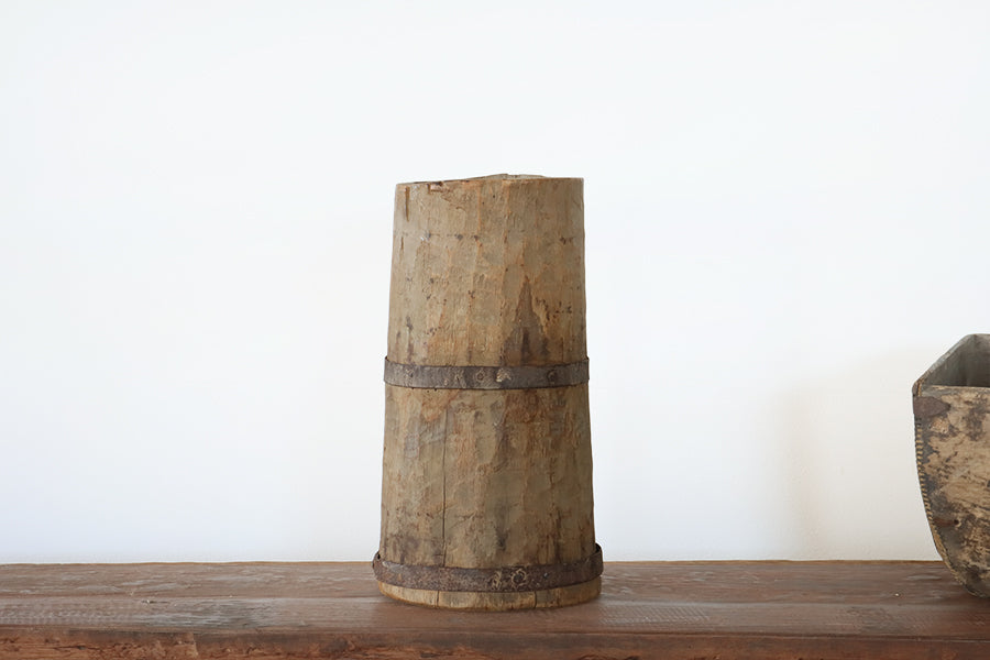 Small Antique Open Churn