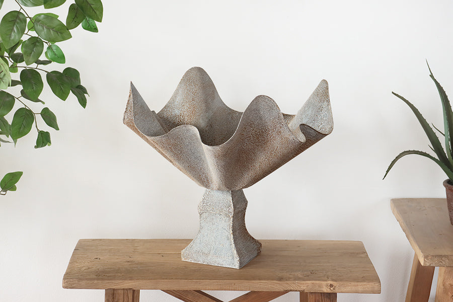 Large Kerchief Planter with Base