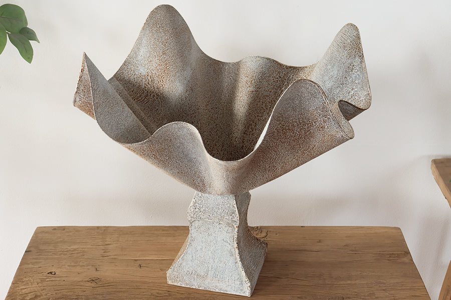 Large Kerchief Planter with Base