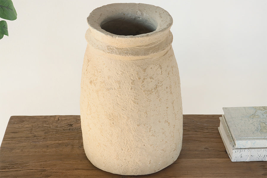 Tall Paper Mache Vase