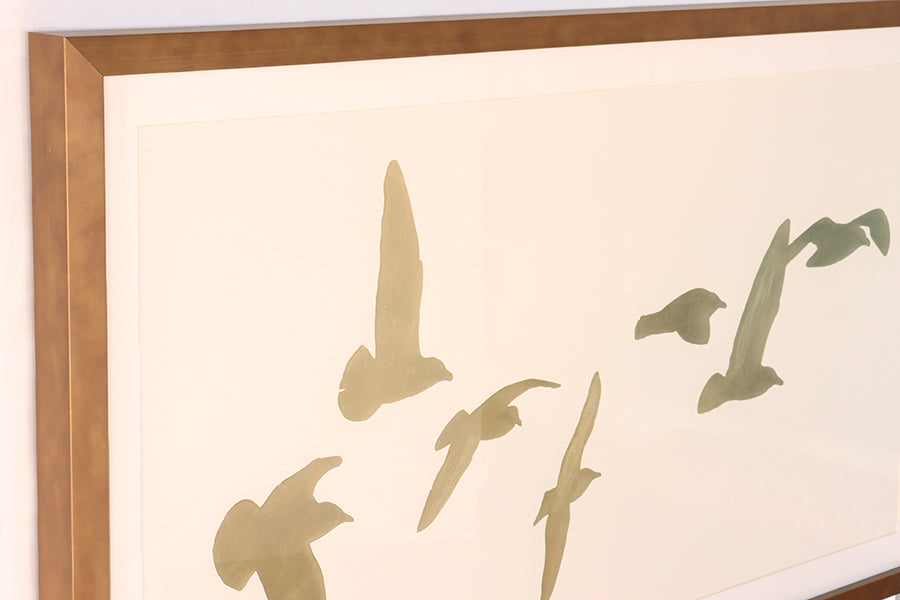 Layered Birds 2 GL 44.75W x 24.75H