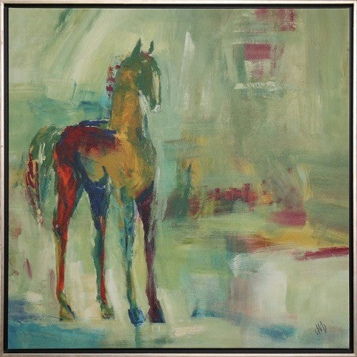 ABST627 - Loose Reins II 31.5W x 31.5H
