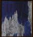 ABST657 -Blue and Silver Ikat 6 14W x 16H