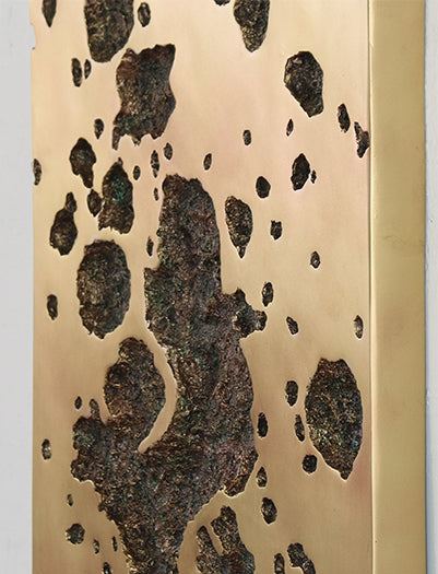 ABST797 Rectangular Ink Splotch Panel 19W x 37H