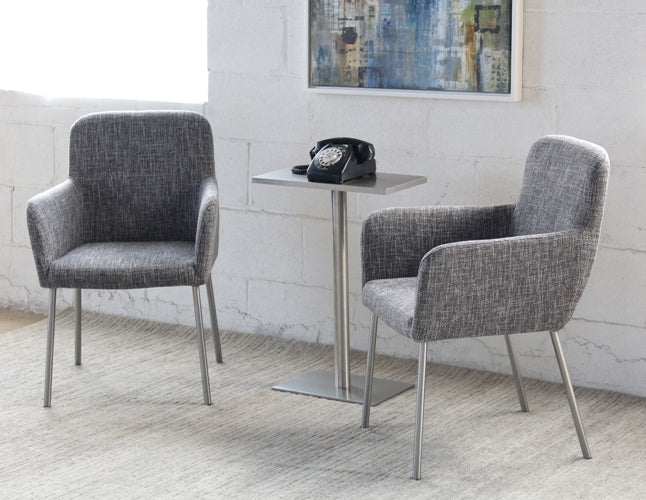 Gray Tweed Arm Chair
