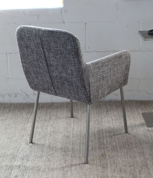 Gray Tweed Arm Chair