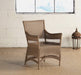 AC148 Square Back Wicker Patio Chair in Grey