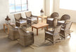 AC149 Round Back Wicker Arm Chair in Grey
