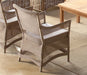 AC148 Square Back Wicker Patio Chair in Grey