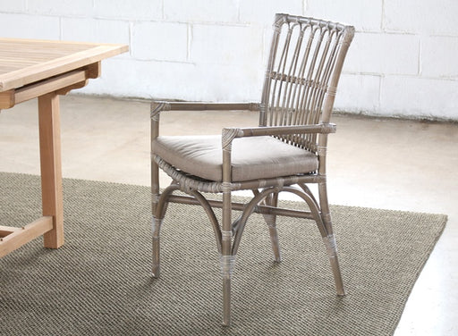 AC152 Bamboo and Woven Rattan Arm Chair
