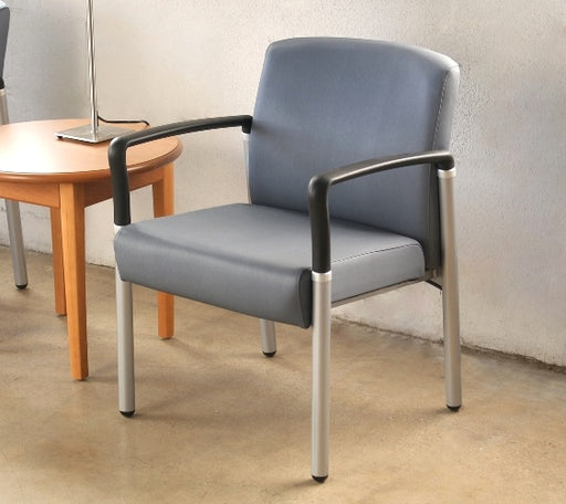 AC153 Gray Upholstered Waiting Room Chair