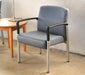 AC153 Gray Upholstered Waiting Room Chair