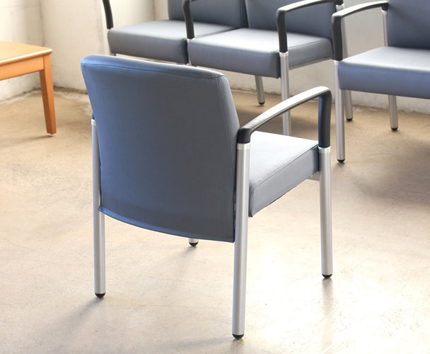 AC153 Gray Upholstered Waiting Room Chair