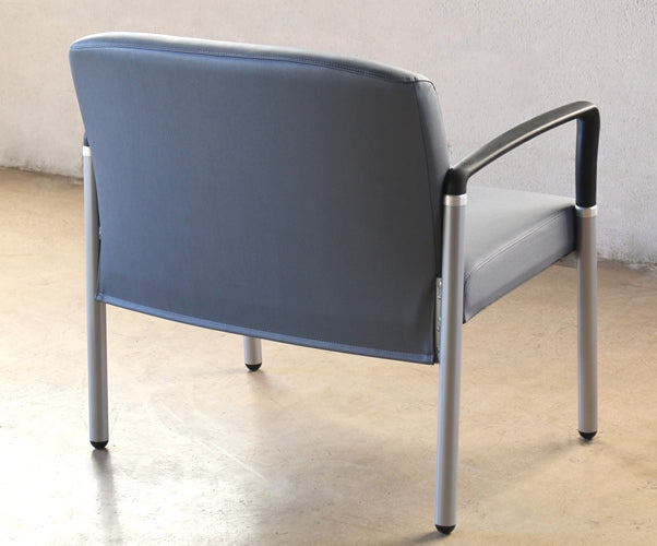 AC154 Gray Upholstered Bariatric Waiting Room Chair 