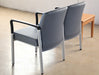 AC155 Gray Upholstered 2-Seater Waiting Room Chair 