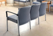 AC156 Gray Upholstered 3-Seater Waiting Room Chair 