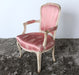 AC158 Antique Pink Silk Armchair 