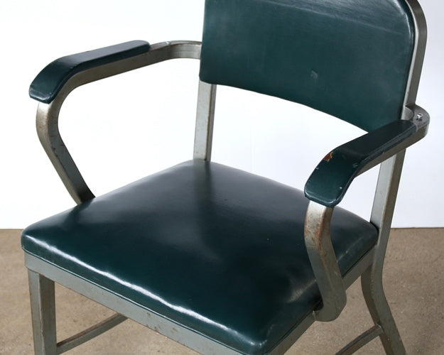Green Steelcase Armchair