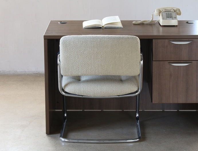 AC177 Nubbed Oatmeal Waiting Room Chair