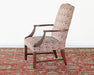 AC205 - Brick Red Flame Stitch Armchair, Circa 1970