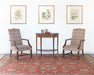AC205 - Brick Red Flame Stitch Armchair, Circa 1970