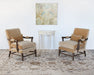 CS189 Chelsea Textiles Gustavian Demilune Console in White 