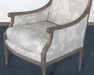 AC220 - French Style Floral Print Linen Armchair