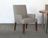 AC232 - Grey Tweed Armchair with Walnut Legs