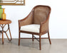 AC235 - Warm Brown Rattan Woven Arm Chair