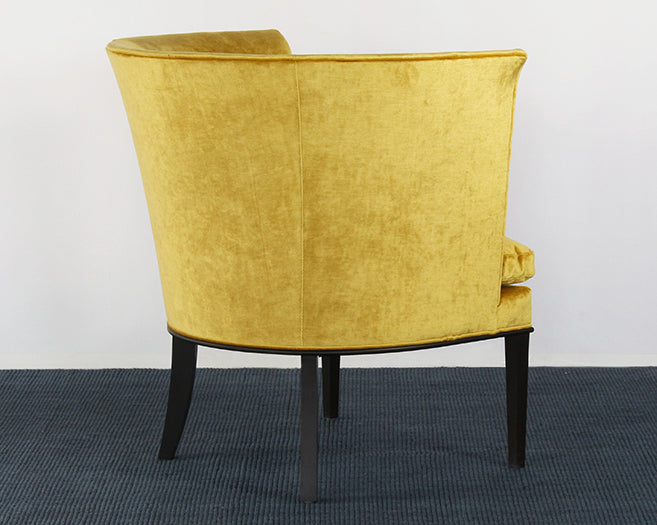 AC236 - Tight Back Shelter Arm Chair In Dijon Velvet