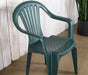 AC238 - Green Plastic Cafe Or Patio Chair